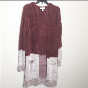 NWT Treasure & Bond Fuzzy Warm Cardi Size XL